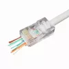 Conector de fios Gembird LC-PTU-01/100 8P8C RJ45 transparente