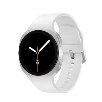 Samsung Galaxy Watch 8 3,3 cm (1,3 polegadas) AMOLED 40 mm digital 438 x 438 pixels ecrã tátil prateado Wi-Fi GPS (satélite)