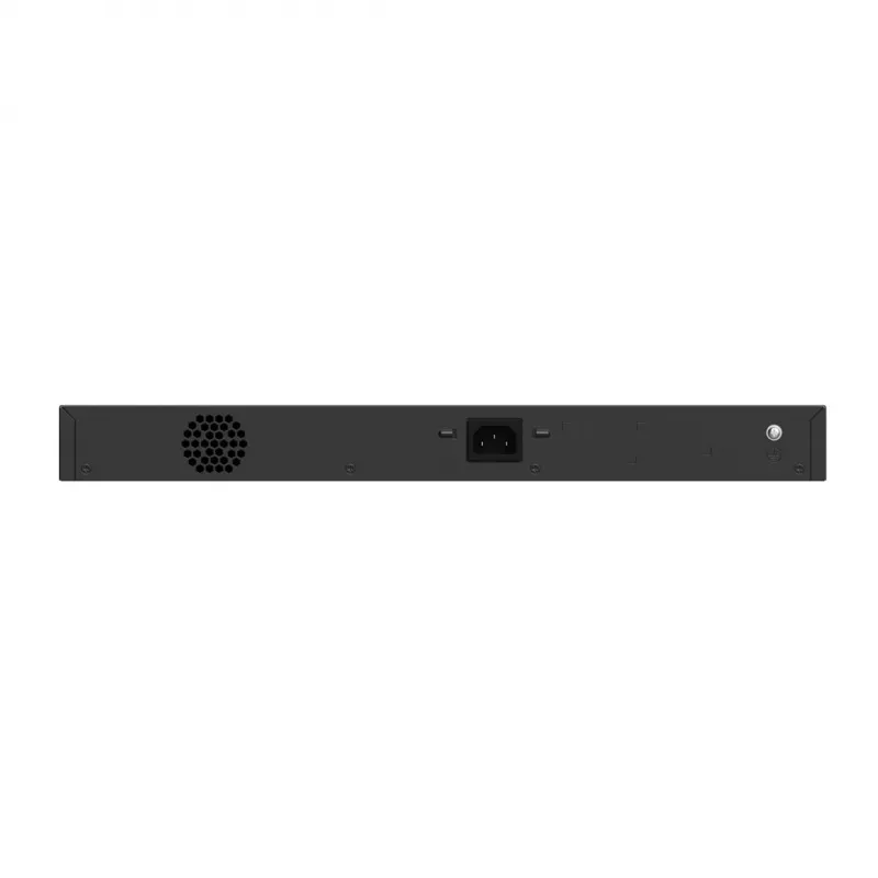 Switch gerido RUIJIE RG-ES228GS-P — 26x Gigabit RJ-45, 24x portas PoE, orçamento PoE 370W, 2x SFP, montagem em rack metálico