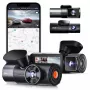 Gravador de vídeo para automóvel VANTRUE N5 Nexus 5 — dashcam de 4 canais, câmara principal 2592×1944, 160° frente/interior, GPS, Wi-Fi, ecrã IPS, MicroSD até 512 GB