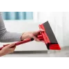 Vassoura de chão VILEDA 143703 com cabo, tecnopolímero, cerdas macias/duras, interior, 130 cm, vermelho