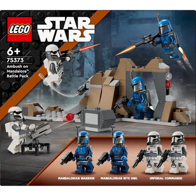 Brinquedo de construção LEGO Star Wars Ambush on Mandalore Battle Pack 75373 — 4 minifiguras, 109 peças, idade 6+