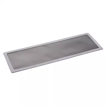 Filtro de poeira DEMCiflex 0324 — filtro redondo, altura 120 mm, preto/cinzento