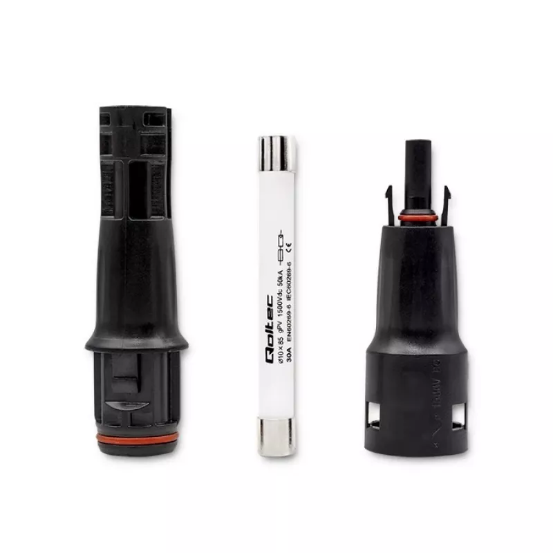 Conector solar QOLTEC MC4 1500V 30A – conector de cabo fotovoltaico para exterior