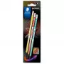 Lápis de grafite Staedtler 181-HBBK3 HB multicolor