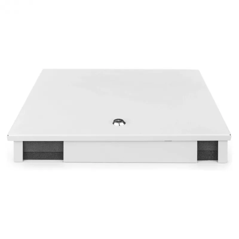 Armário de parede de fibra ótica DIGITUS DN-96843M-OS2, monomodo, pré-montado, 24×LC DX adaptador com pigtails, aço, cinzento, 320×54×280 mm