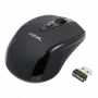 Rato LogiLink ótico sem fios 2,4 GHz mini - rato - ótico - 3 botões - sem fios - 2,4 GHz - recetor sem fios (USB) - preto (ID0031)