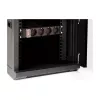 DeLOCK 43417 Armário de rede de 10 polegadas 6U com porta de vidro, preto