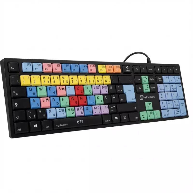 LogicKeyboard para Steinberg Cubase/Nuendo Titan DE PC — Layout alemão (LKB-CBASE-TPC-DE)