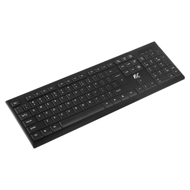 Conjunto de teclado e rato sem fios NanoRS com design ergonómico – RS580 para uma utilização fluida e eficiente
