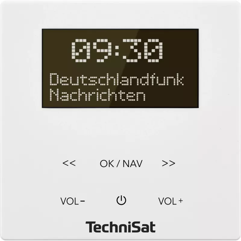 Rádio DAB TechniSat DigitRadio UP 55 - 2 x 2 Watt - Branco (0001/3901)