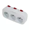 Esperanza ELK307W repartidor elétrico, 3 tomadas com interruptor, branco