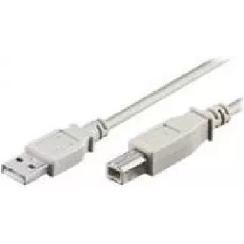 wentronic - cabo USB - USB (macho) para USB Type-B (macho) - 1,8 m - cinzento (68712)