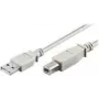 wentronic - cabo USB - USB (macho) para USB Type-B (macho) - 1,8 m - cinzento (68712)