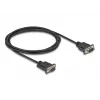 Cabo série DeLOCK RS-232 D-Sub9 macho para macho 2 m preto