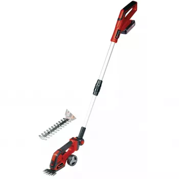 Tesoura para relva e arbustos EINHELL GE-CG 18/100 Li 18 V Li‑Ion 2,5 Ah — aparador sem fio, lâminas 100 mm