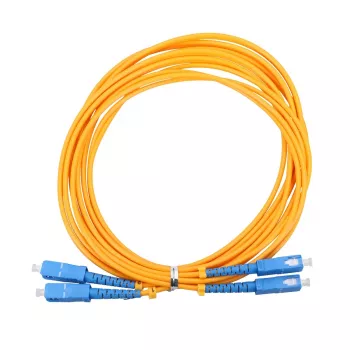 Cabo de fibra ótica Extralink EX.3586 1 m FTTH G.652D SC-SC duplex amarelo