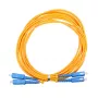 Cabo de fibra ótica Extralink EX.3586 1 m FTTH G.652D SC-SC duplex amarelo