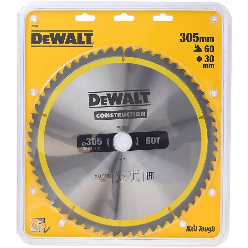Lâmina de serra circular DeWALT DT1960-QZ