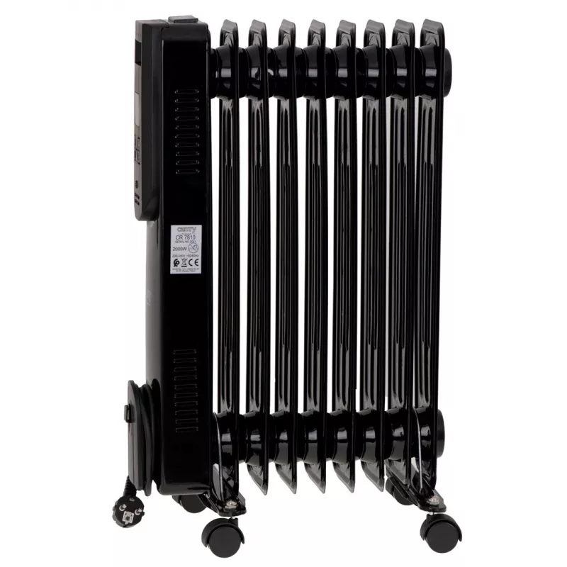 Camry | Aquecedor | CR 7810 | Radiador a óleo | 2000 W | Número de níveis de potência 3 | Preto