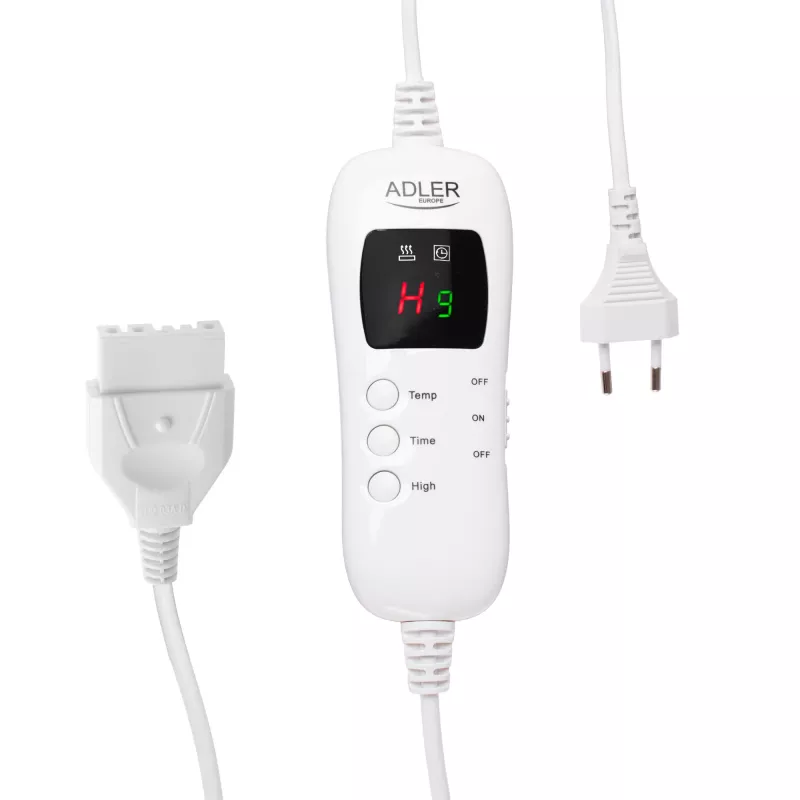 Cobertor elétrico Adler AD 7443 160 x 180 cm — polar, 7 níveis de aquecimento, comando, 120 W