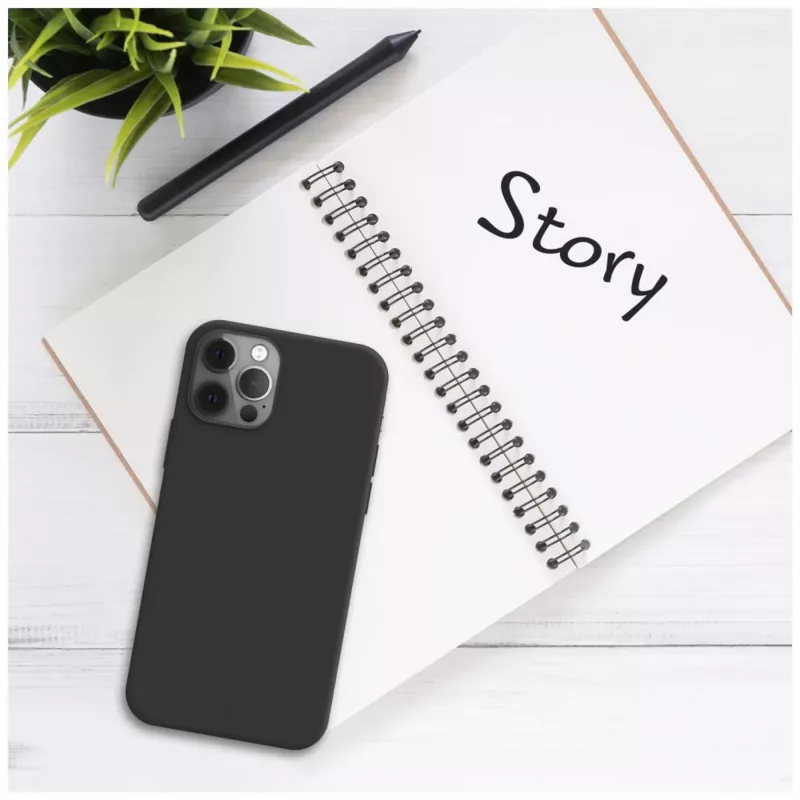 Capa traseira Fixed STORY para Xiaomi Redmi 15 4G/5G, capa protetora preta emborrachada