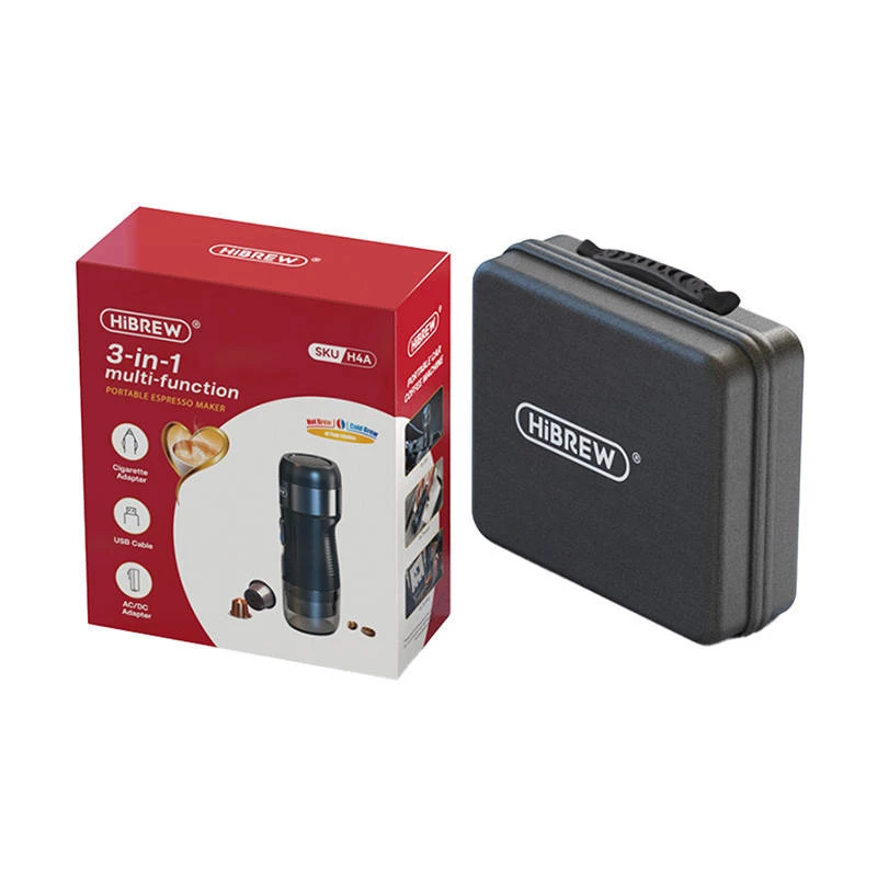 Máquina de café automática portátil 3 em 1 com bolsa 80W HiBREW H4A