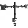 Suporte de secretária para dois monitores MONTIS Dual Monitor Mount Everest MT015, 13–27 polegadas, 2 braços, máx. 16 kg, VESA 75x75–100x100, preto