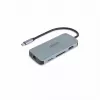 Dicota USB-C 8-in-1 Multi Hub 4K PD 100W prateado