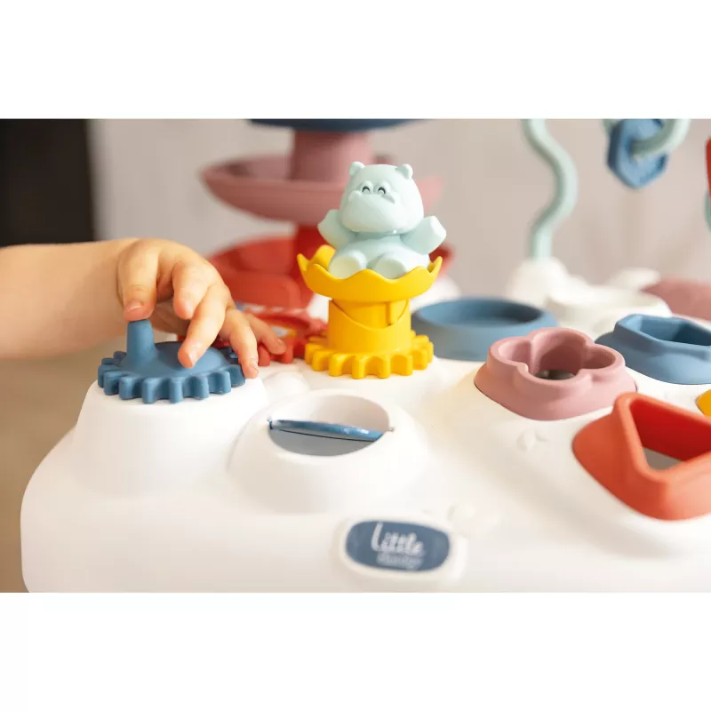 Mesa de atividades SMOBY Little mesa interativa 140320 para crianças pequenas, superfície de brincar com luz e sons
