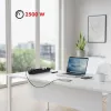 Extensão elétrica MACLEAN MCE395 B — 5 tomadas, 3×USB, 110–240V AC, 2,1A USB, 2500W, cabo de 1,5 m, preto