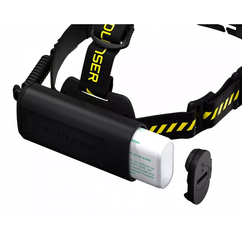 Lanterna de cabeça Led Lenser H15R Work preto amarelo