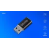 Adaptador de cabo de vídeo Savio AK-81 USB Type-C USB Type-A preto