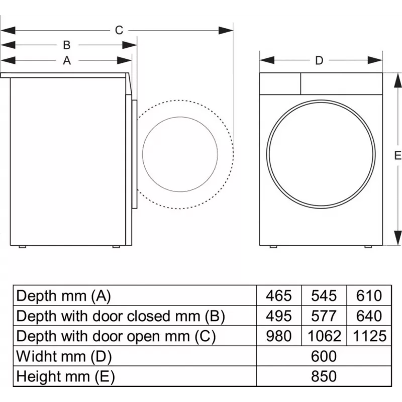 Máquina de lavar roupa independente Gorenje WPNEI84SASWIFI/PL 8 kg 1400 rpm Wi-Fi branco, motor inverter
