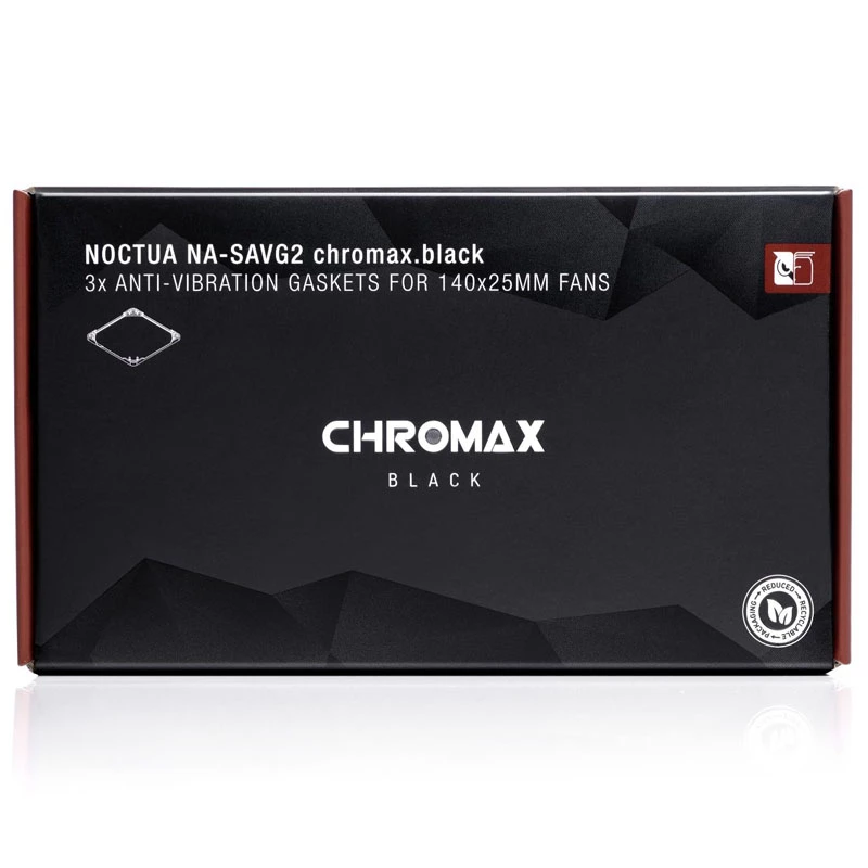 Conjunto antivibração Noctua NA-SAVG2 chromax preto - preto (NA-SAVG2 ch.bk)