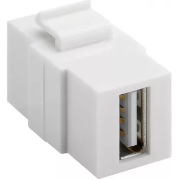 Goobay 79909 - Plano - branco - USB A - USB A - conector fêmea - conector fêmea (79909)