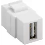 Goobay 79909 - Plano - branco - USB A - USB A - conector fêmea - conector fêmea (79909)