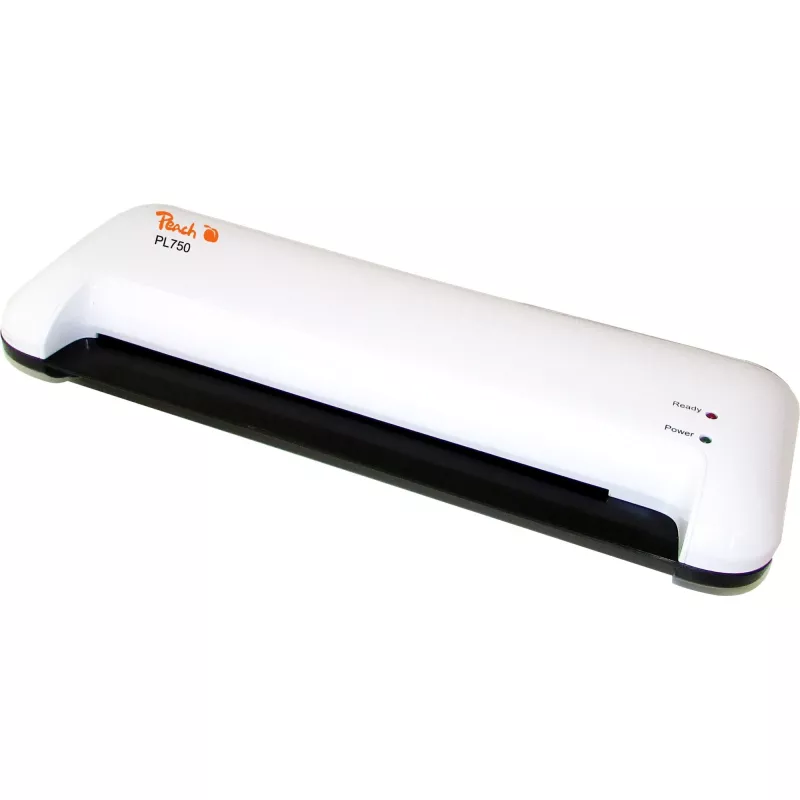 Peach PL750 plastificadora a quente 400 mm/min preto, branco