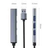 Hub USB QOLTEC 53793 — entrada USB 3.0, 3× portas USB 2.0