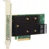 Placa de interface Broadcom HBA 9500-8i PCIe NVMe para SAS, 1 porta Mini-SAS interna, Full-Height/Low-Profile, cinzento/preto