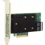 Placa de interface Broadcom HBA 9500-8i PCIe NVMe para SAS, 1 porta Mini-SAS interna, Full-Height/Low-Profile, cinzento/preto