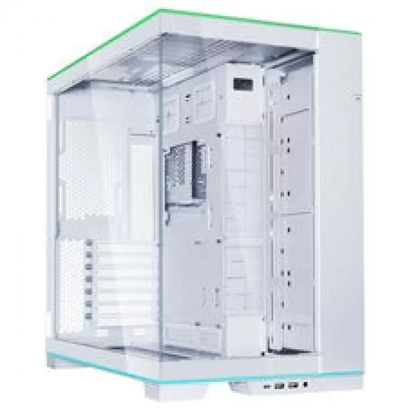 Bundle de caixa de PC Lian Li O11 Dynamic EVO RGB + HydroShift II LCD-S 360TL AiO + 6x ventoinha UNI FAN SL-INF 120 Reverse Blade - branco