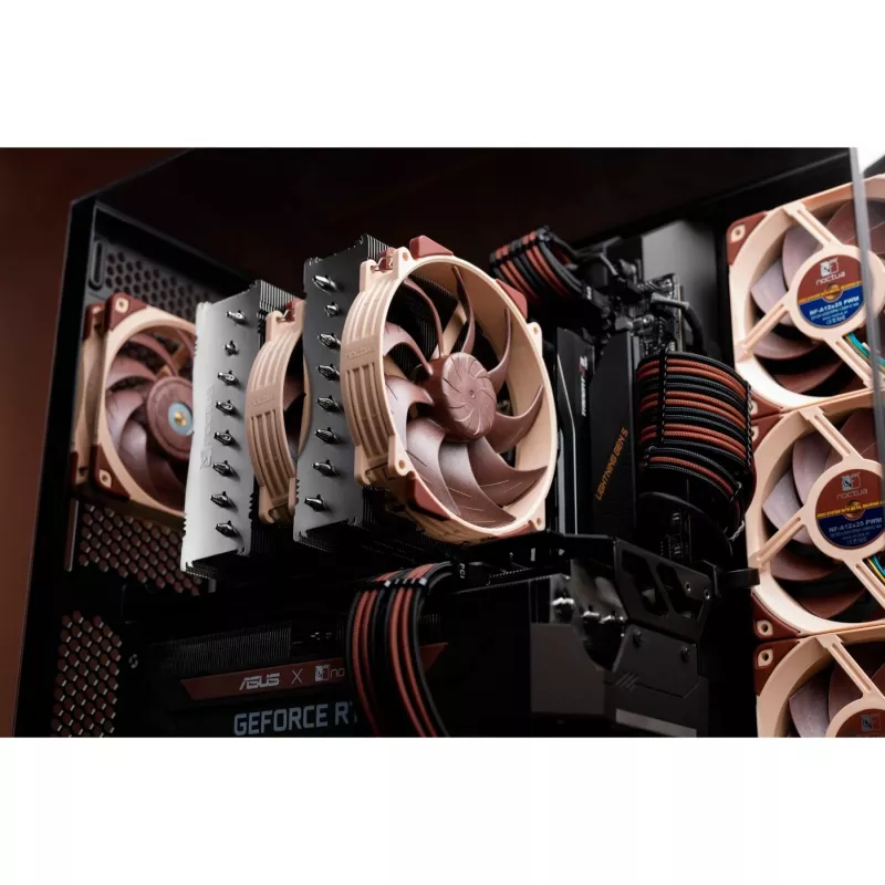 Dissipador de CPU Noctua NH-D15 G2 — ventoinha dupla 140 mm, cobre, 12 V, máx. 1500 rpm, compatível com LGA 1150/1151/1155/1156/1200/1700 e AM4/AM5