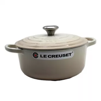 Le Creuset Signature assadeira redonda branca 20 cm