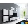 Armário Cama Square VIGO 50/50/30 preto/branco brilhante