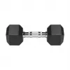 Halteres de ferro fundido com revestimento de borracha REBEL ACTIVE 2x8 kg