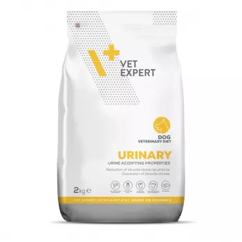 Alimento seco para cães VETEXPERT Urinary Turkey 2 kg – dieta veterinária para cães adultos, prevenção de cálculos de estruvite, sem glúten e sem soja