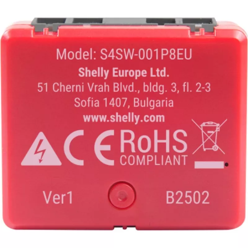 Shelly 1PM Mini Gen4 pack de 2 — Relé inteligente Wi-Fi Shelly com medição de potência, formato modular compacto