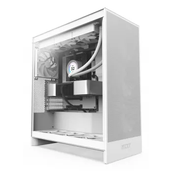 Caixa Midi Tower NZXT H7 Flow branca
