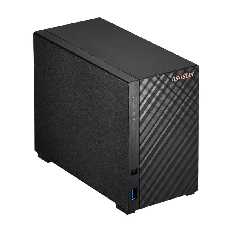 Asustor AS1102TL NAS/servidor de armazenamento Mini Tower Realtek RTD1619B 1 GB DDR4 0 TB ADM preto